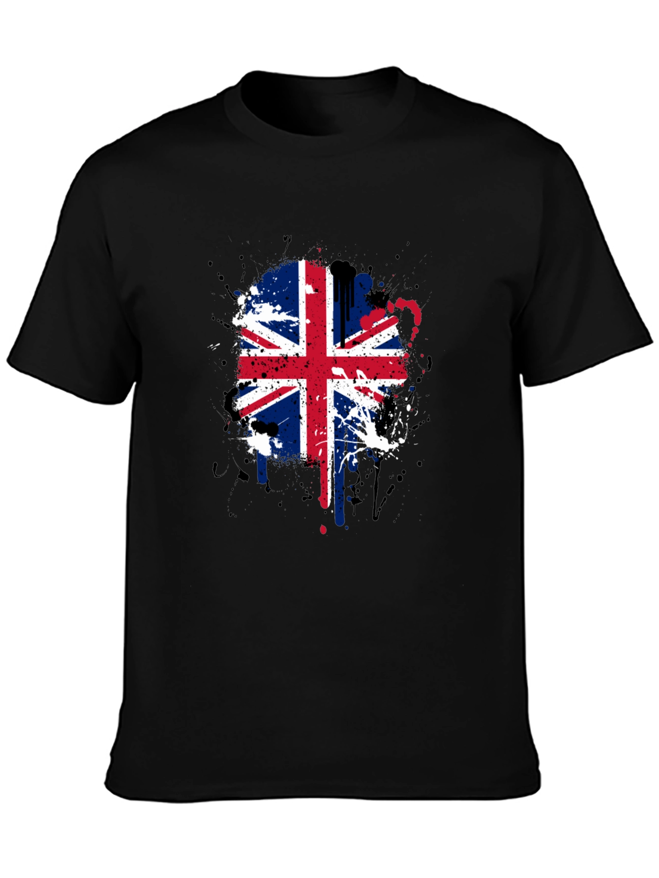 UK Flag Splatter Graphic Tee
