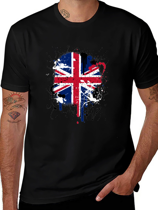 UK Flag Splatter Graphic Tee