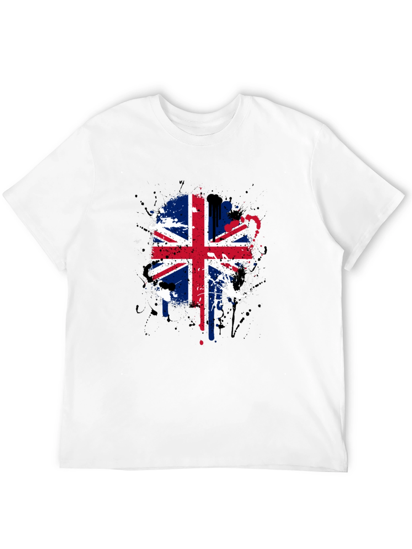 UK Flag Splatter Graphic Tee