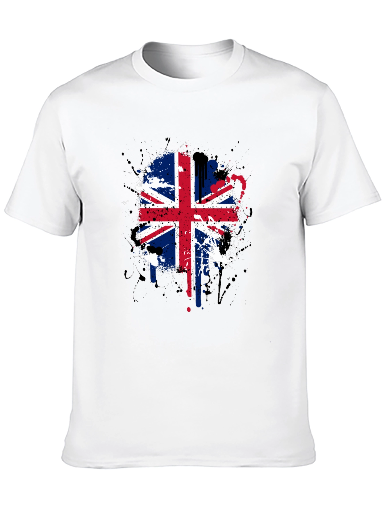 UK Flag Splatter Graphic Tee