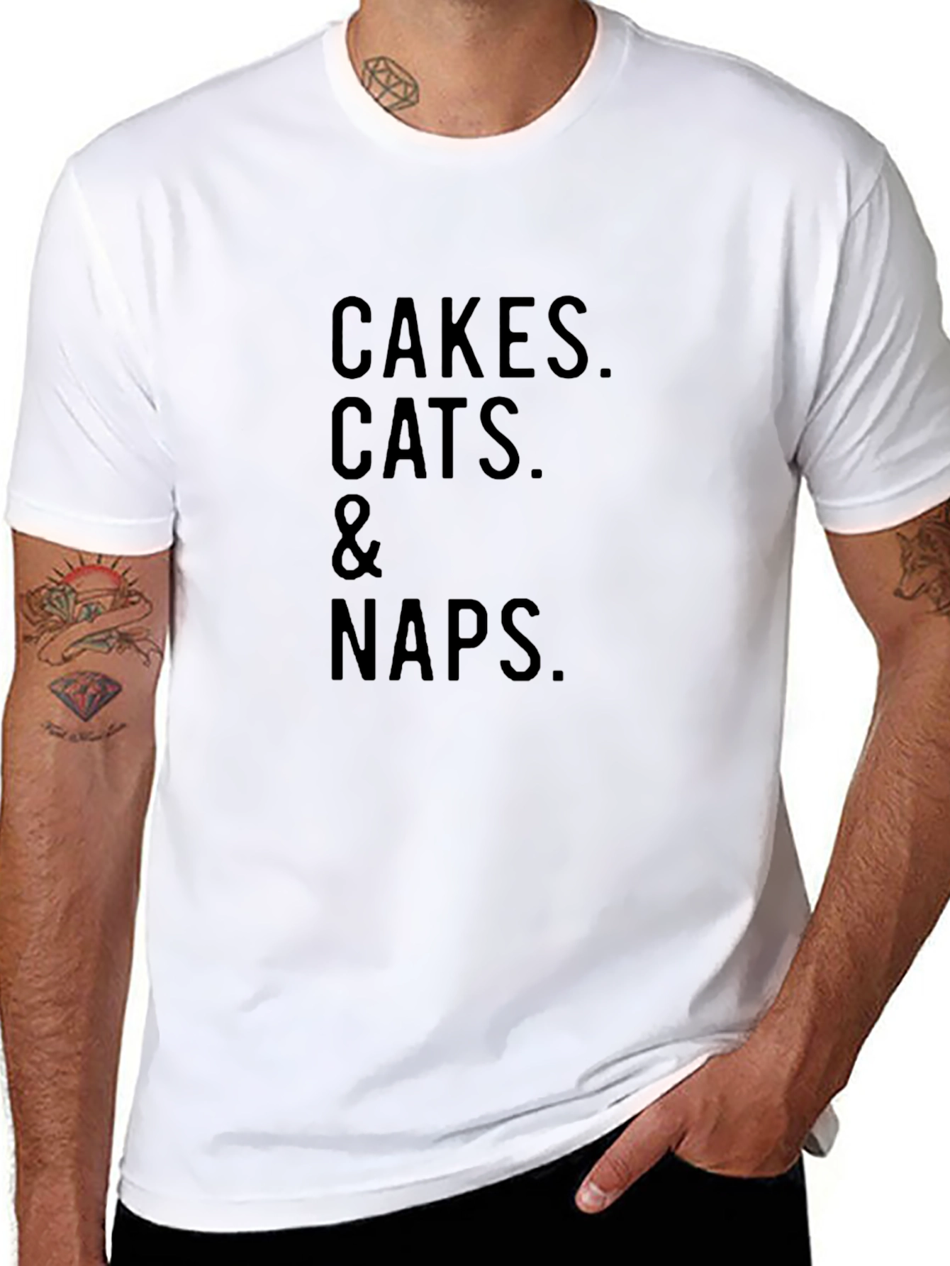 Cakes Cats & Naps - Graphic T-Shirt