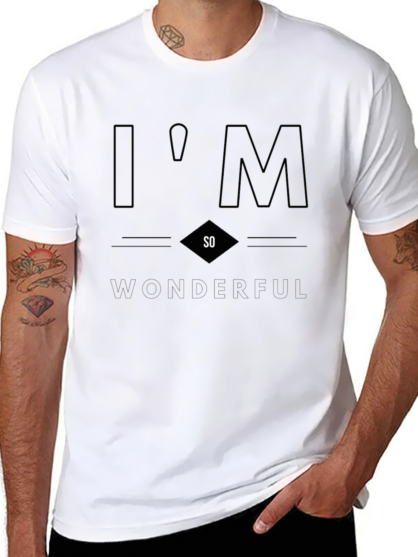 Im So Wonderful Graphic Tee - Black