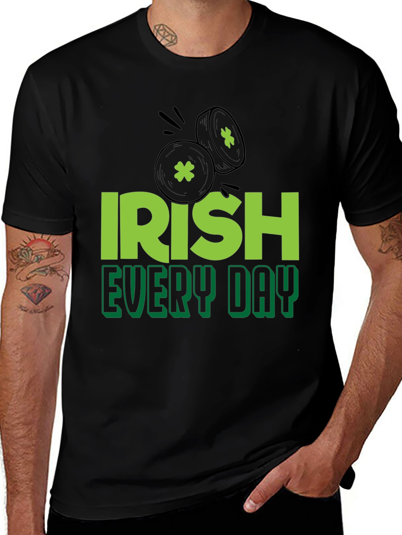 Irish Every Day Black T-Shirt