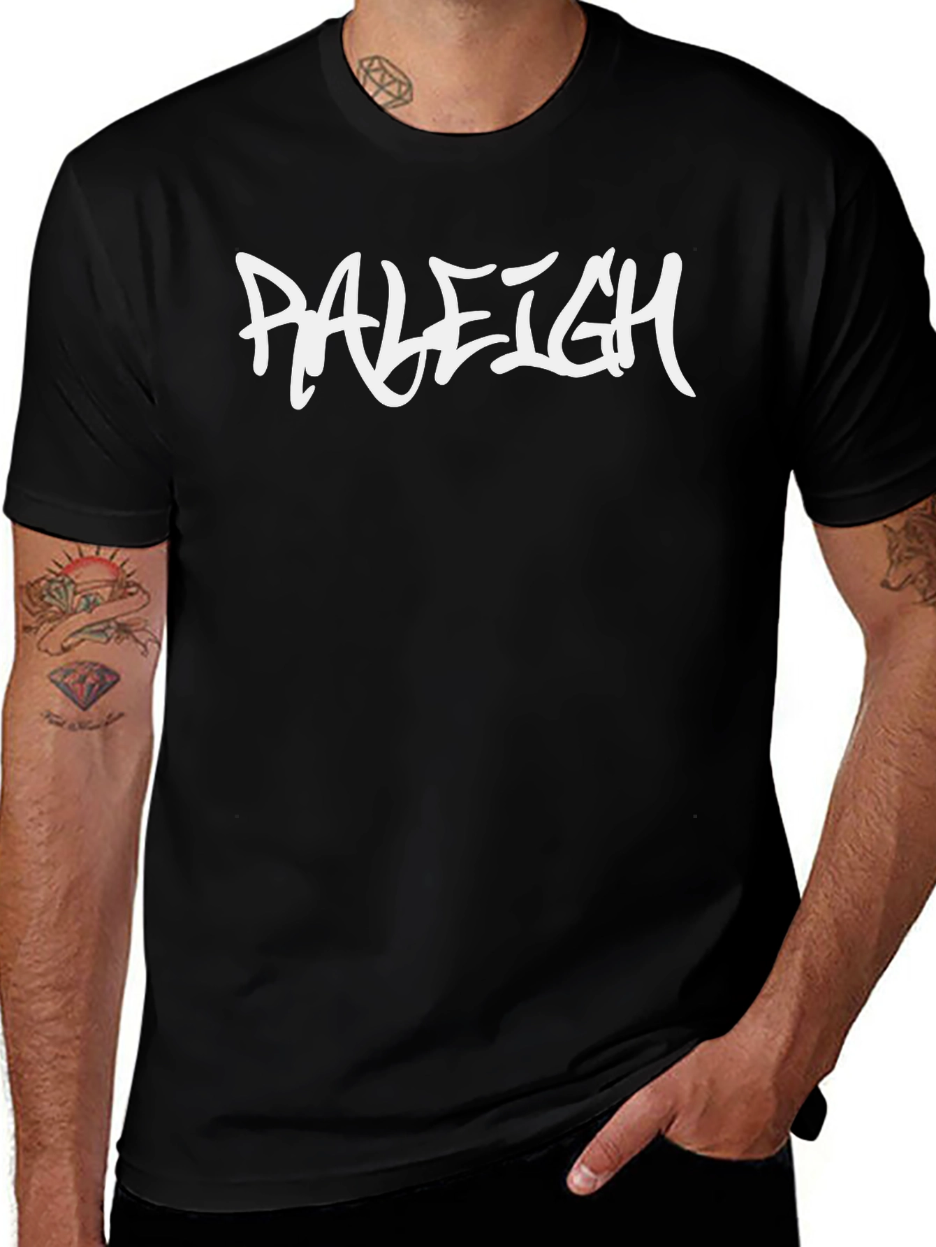 Raleigh Graphic Tee - Cool Black T-Shirt