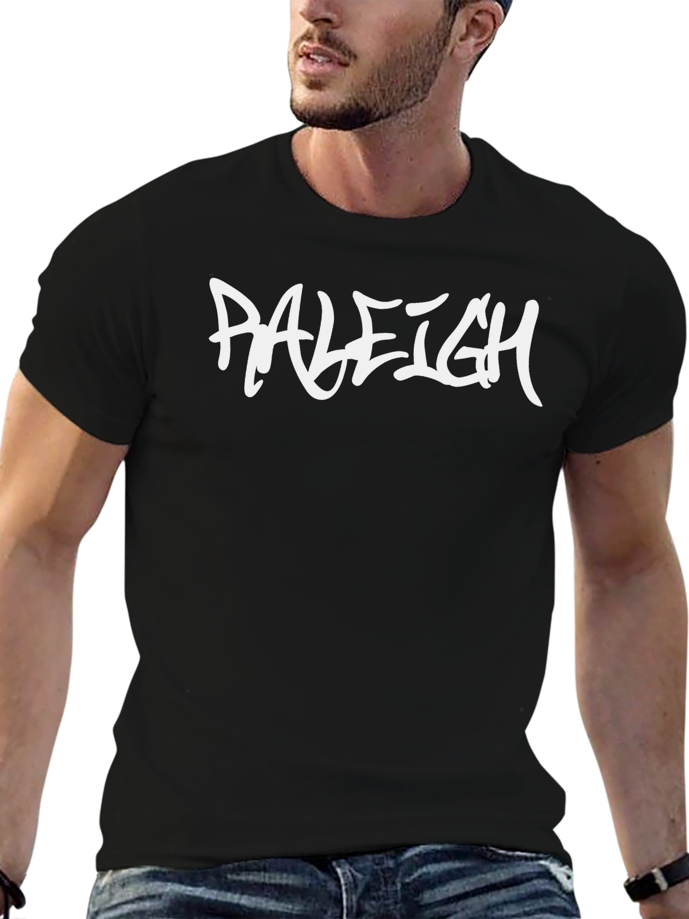 Raleigh Graphic Tee - Cool Black T-Shirt