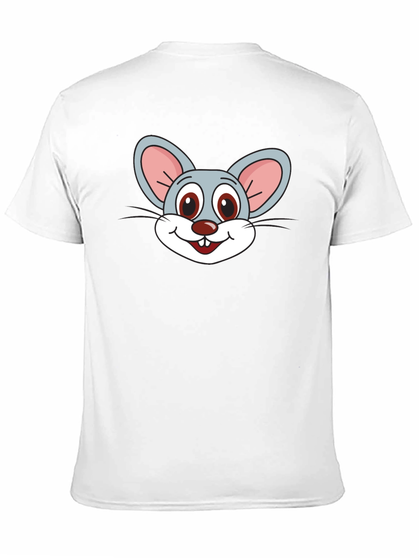 Cartoon Mouse Graphic Black T-Shirt