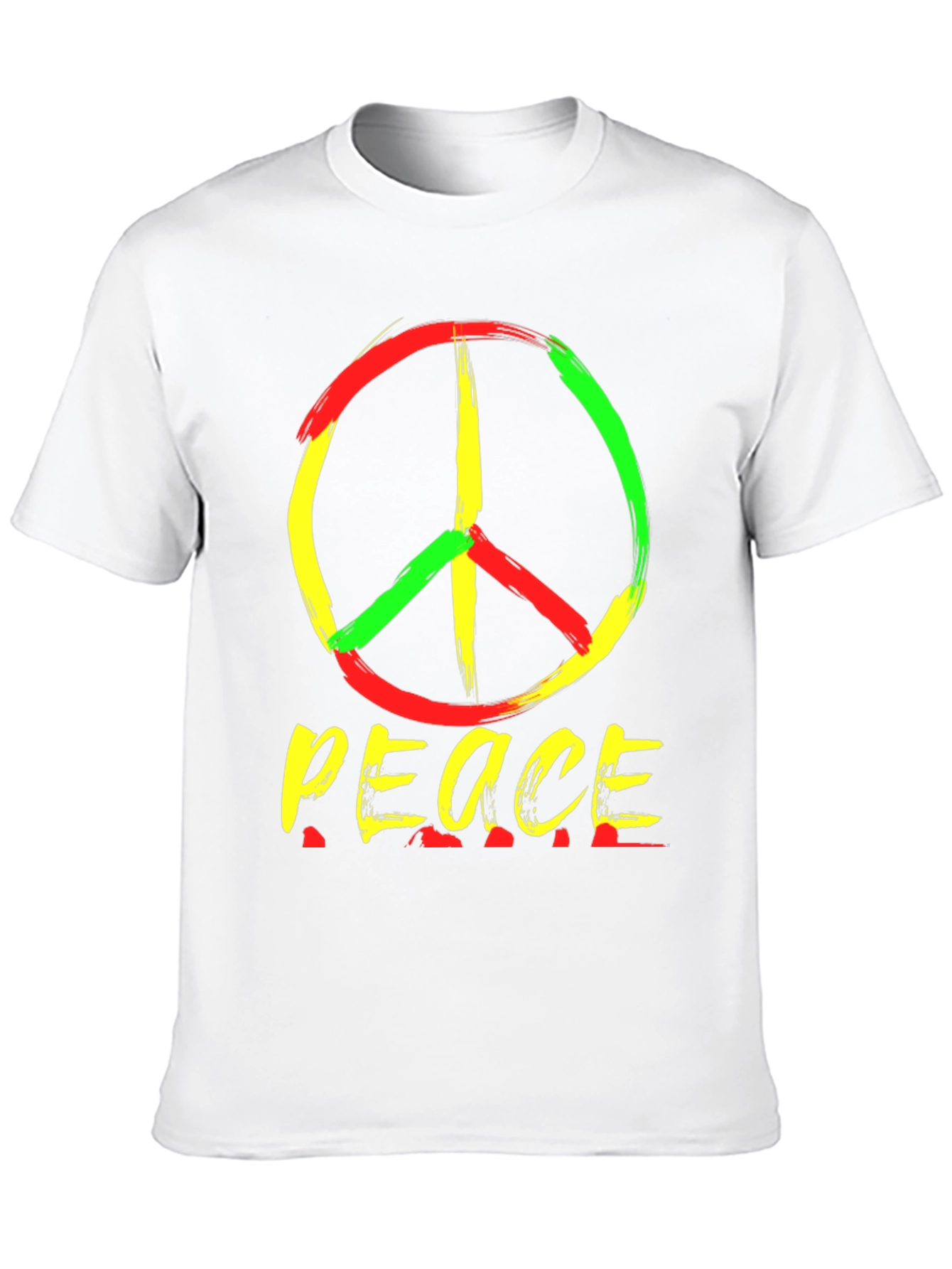 Rasta Peace Sign T-Shirt - Reggae Style