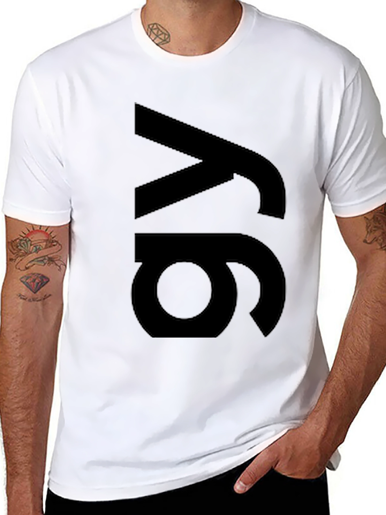 Modern Black 6y Graphic Tee