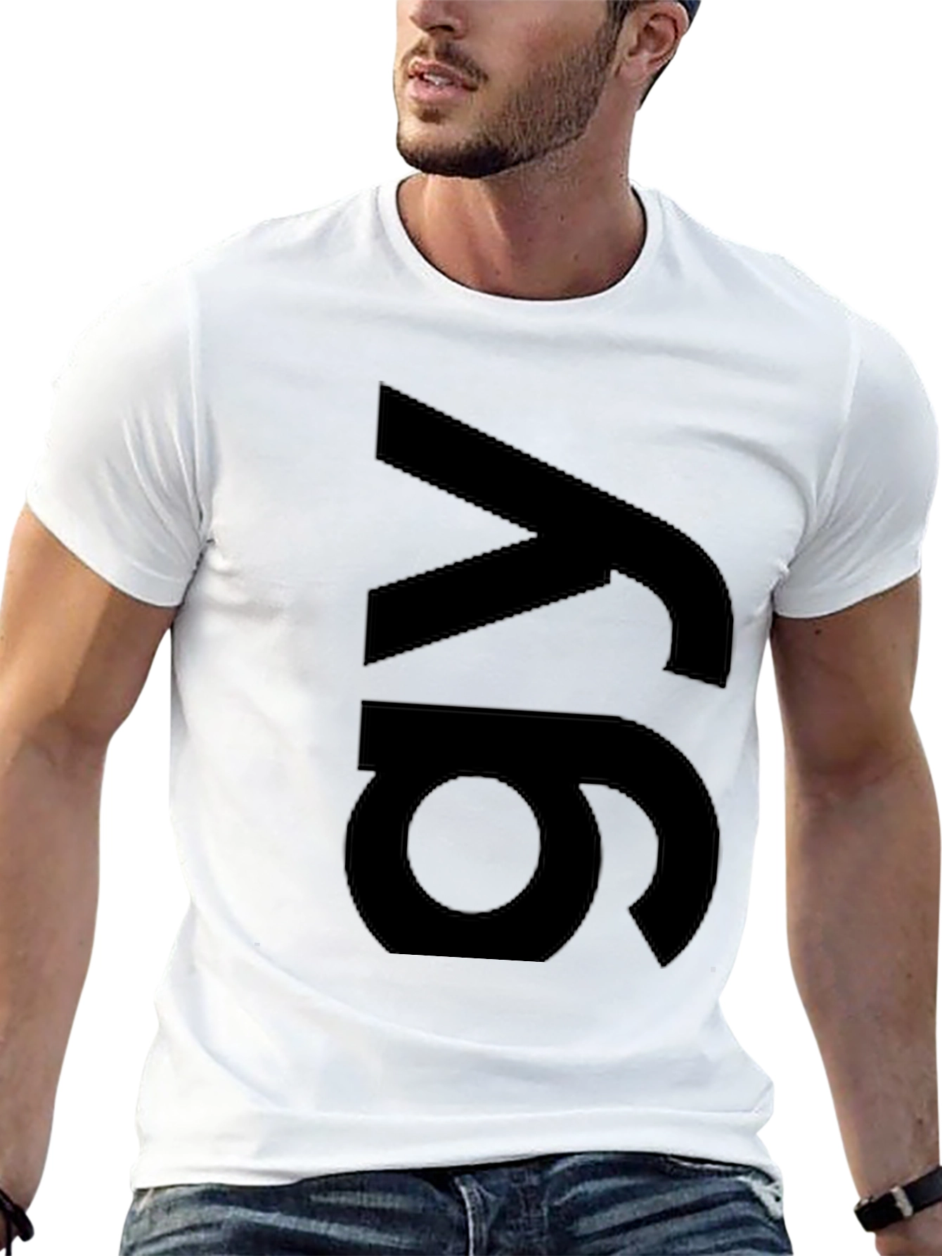 Modern Black 6y Graphic Tee