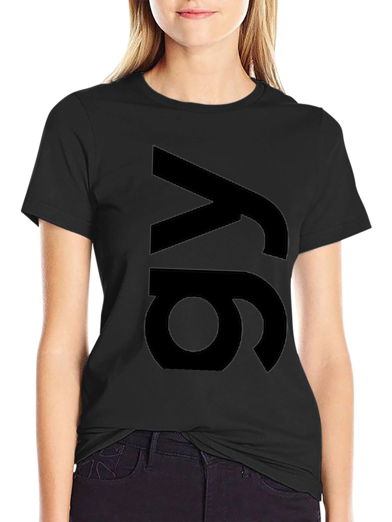 Modern Black 6y Graphic Tee