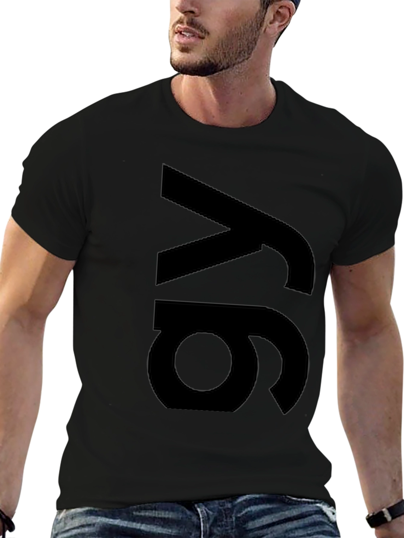 Modern Black 6y Graphic Tee