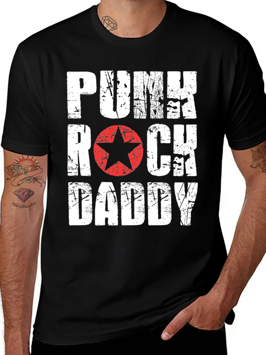 Punk Rock Daddy Graphic T-Shirt - Black
