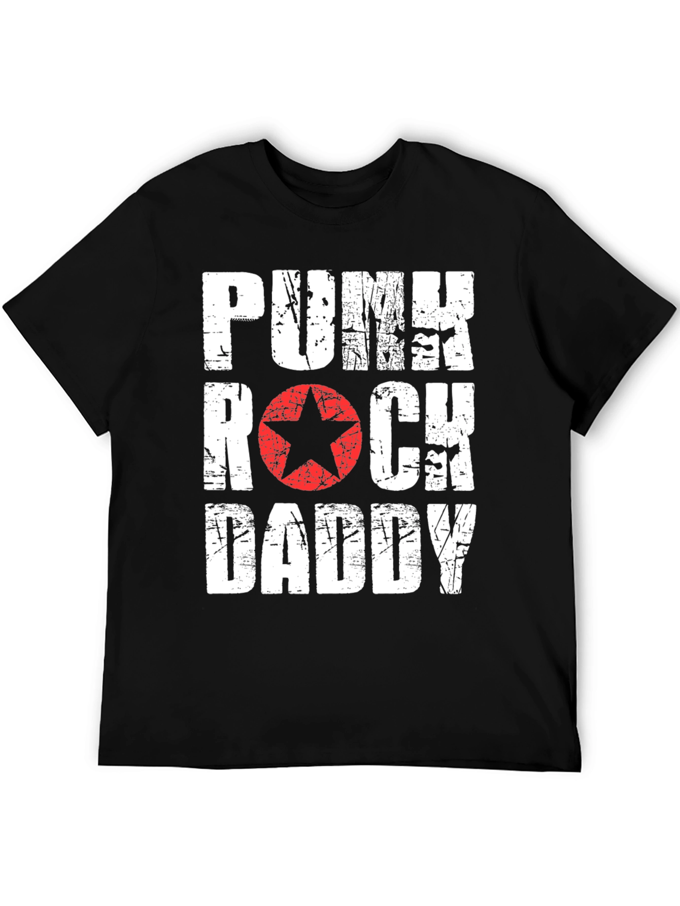 Punk Rock Daddy Graphic T-Shirt - Black