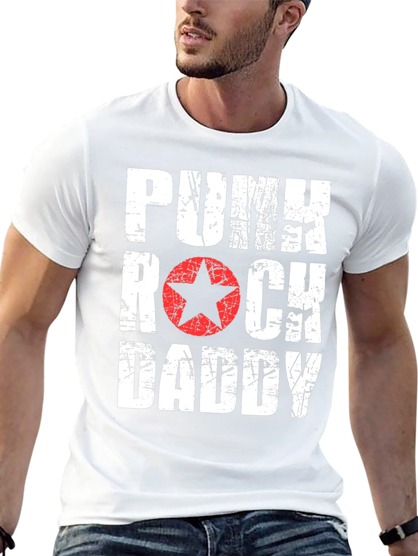 Punk Rock Daddy Graphic T-Shirt - Black