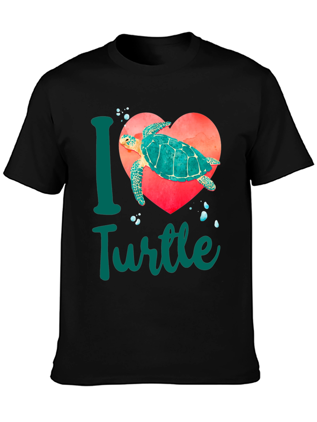 I Love Turtles T-Shirt - Sea Turtle Heart Tee