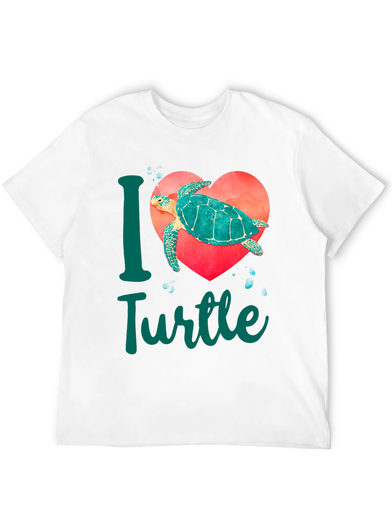 I Love Turtles T-Shirt - Sea Turtle Heart Tee