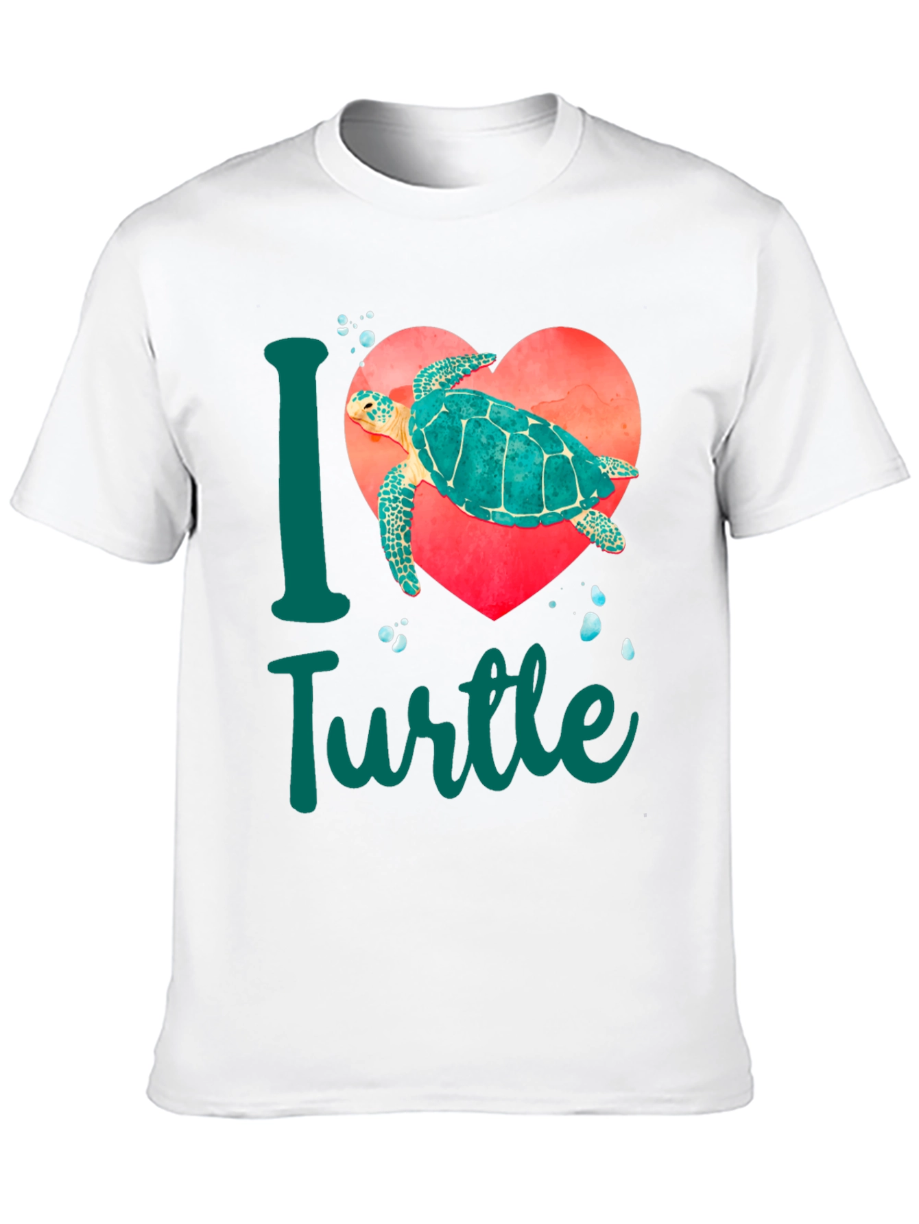 I Love Turtles T-Shirt - Sea Turtle Heart Tee