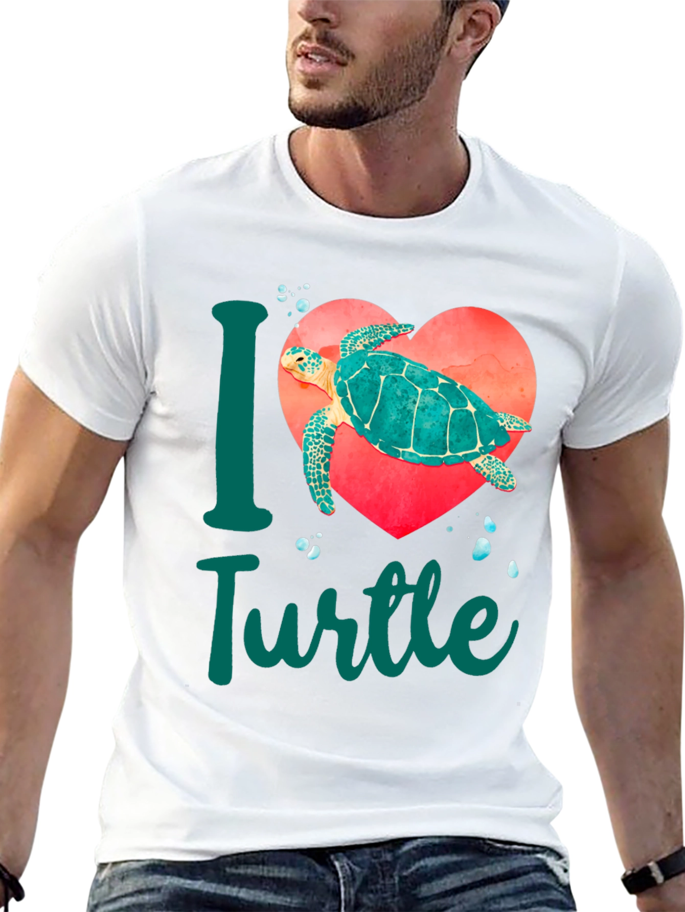 I Love Turtles T-Shirt - Sea Turtle Heart Tee