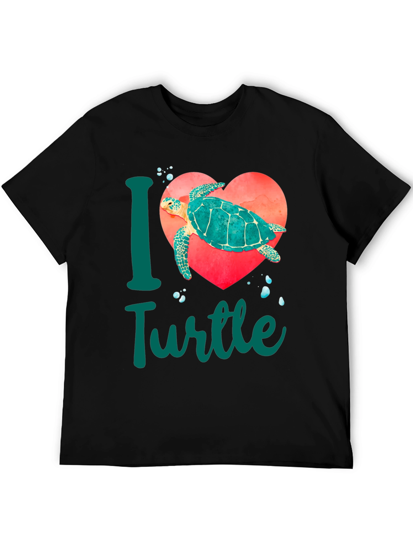 I Love Turtles T-Shirt - Sea Turtle Heart Tee